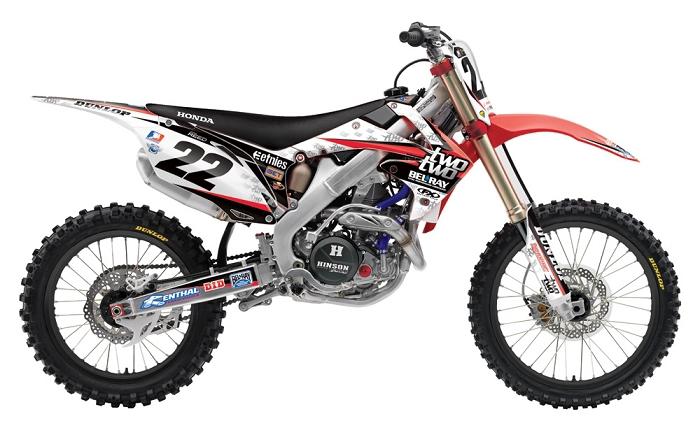 Chad reed team two two motorsports graphics kit crf250 (10-13) crf450 (09-12)