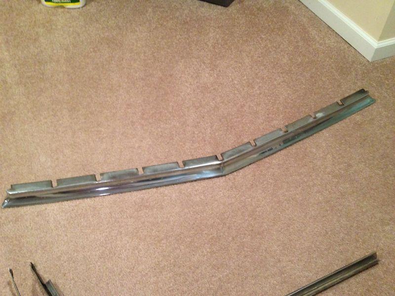 1956 chevy bel air lower grille bar trim moulding, 210, chevrolet, original