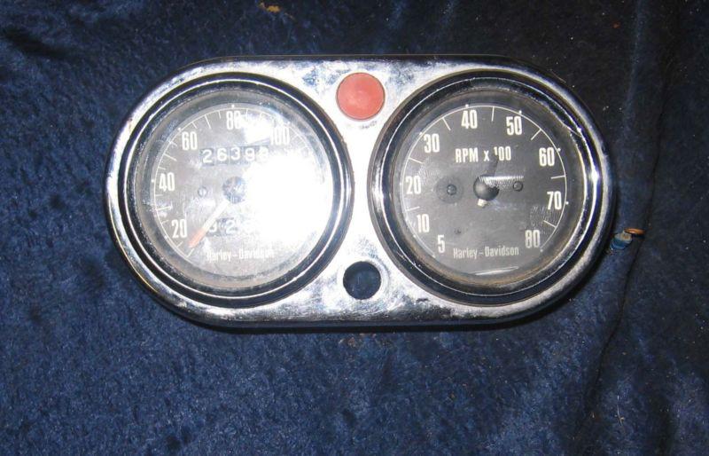 Find 1968 Ironhead Sportster Gauges Cluster Speedometer Tachometer in