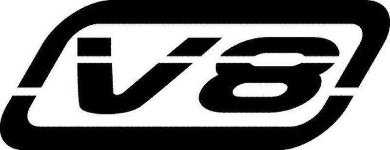 V 8 symbol 6" car truck window vinyl sticker decal choose color 0118