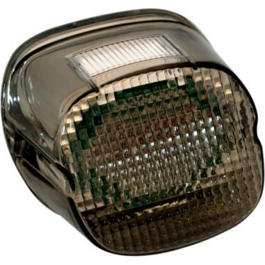 Custom dynamics gen2-ldw-s laydown taillight w/tag light smoked 1999-2013 harley