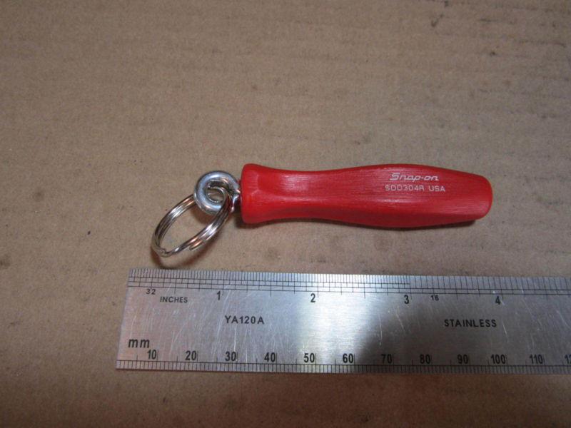 Snap-on tools red hard screwdriver handle key chain free ship usa only