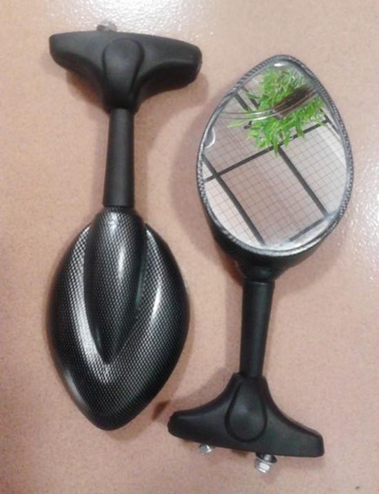 Carbon rear view mirrors for for kawasaki ninja zx6r er6f 636 z750s z750 zx9r zx