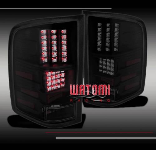 07-11 chevy silverado pickup truck led tail lights black/smoke lens ls lt ltz wt