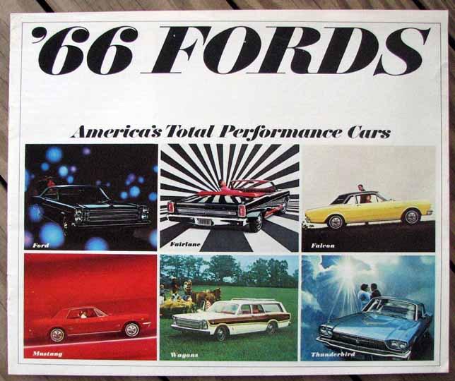 Rare original nos 1966 ford dealer brochure with mustang nice l@@k #b262