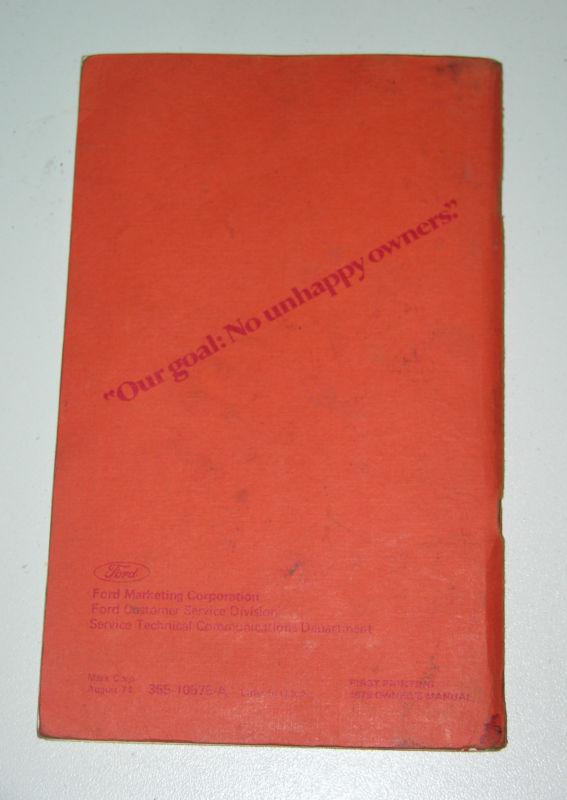 1975 FORD MUSTANG II Owners Manual-Original , US $8.86, image 2