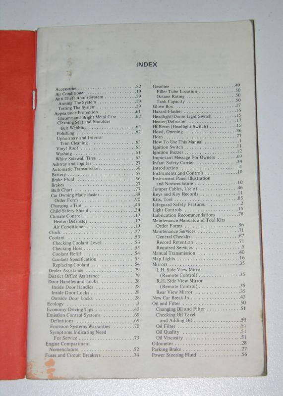 1975 FORD MUSTANG II Owners Manual-Original , US $8.86, image 3