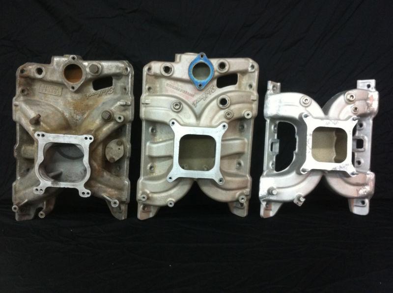 Pontiac torker ii & torker intake manifolds( 3 of them !!! )