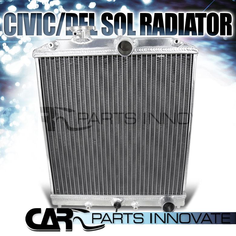 Honda 92-95 civic 93-97 del sol si manual mt racing aluminum radiator