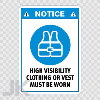Decals sticker sign signs warning danger caution vest protection 0500 zafzz