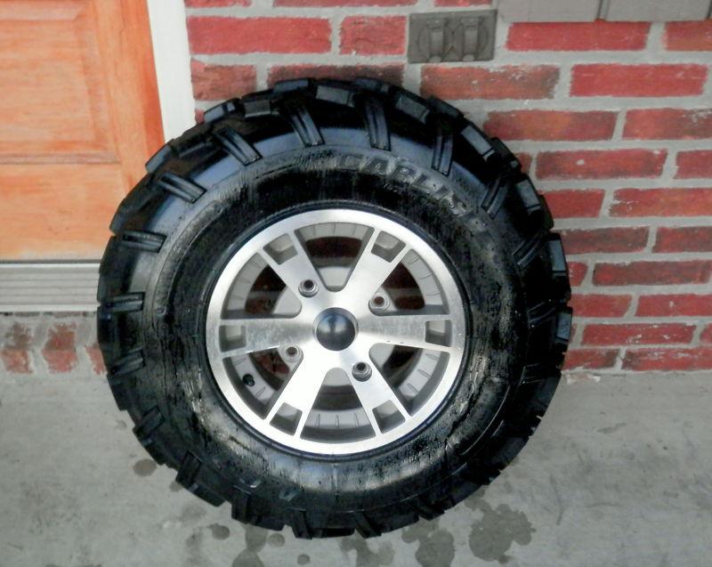 Bombardier can-am outlander xt front left wheel carlise tire take offs 09 800r 