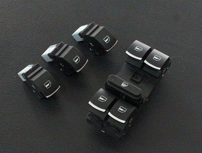 New chrome panel lock window switch fit for passat b6 golf jetta mk5 mk6 oem