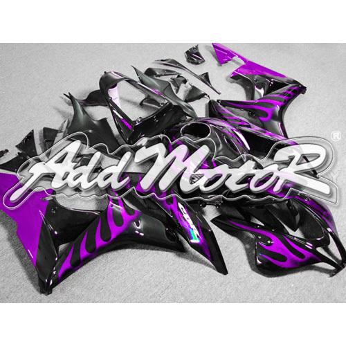 Injection molded fit 2007 2008 cbr600rr 07 08 purple flames fairing 67n06