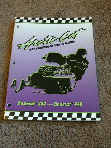 1997 arctic cat snowmobile service repair shop manual bearcat 340 440 factory