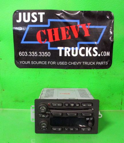 2005 to 2006 chevy gmc tahoe yukon silverado sierra am fm 6 disc cd radio uc6