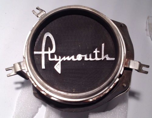 1956 mopar plymouth dash radio complete speaker assembly with grill