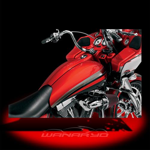 Fuel-injected gas tank - 20" wide, for 08-newer harley fltr/flh