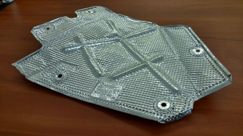 Lamborghini huracan rear left exhaust heat shield cover oem 4s0825741a