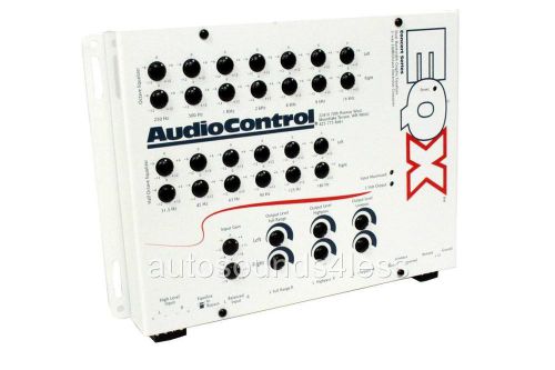 Audiocontrol eqx (white) 2 channel 7 band trunk graphic equalizer crossover new
