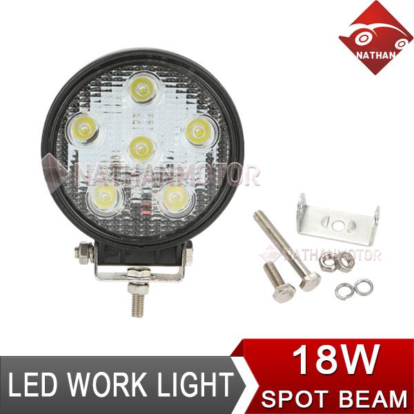 18w 6pcs*3w led work light offroad bar suv utb car truck spot beam lamp round ce