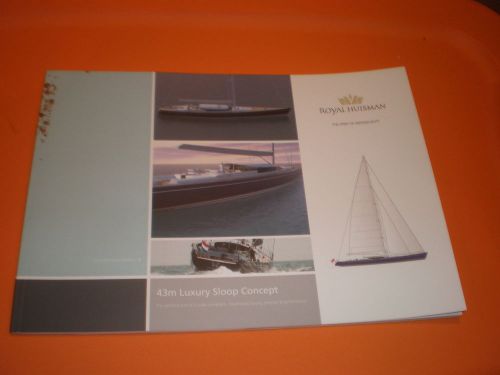 Royal huisman 2014 43m luxury sloop concept color marketing yacht brochure