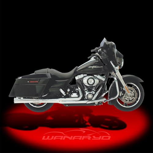 Kerker supermeg 2-into-1 exhaust systems,chrome for 1985-2006 harley touring