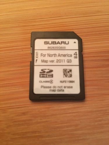 2014 subaru forester divx navigation oem sd card map u.s canada part# 86283sg600