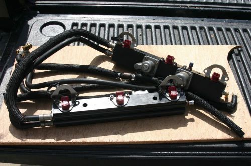 Mercury optimax 225 v6 port starboard fuel rails injectors hoses complete nice!