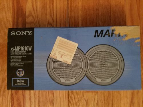Sony marine speakers xs-mp1610w 6.5 inch dual cone 140 watt