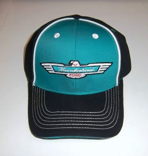 New official ford thunderbird embroidered baseball hat/cap in teal/turqoise!