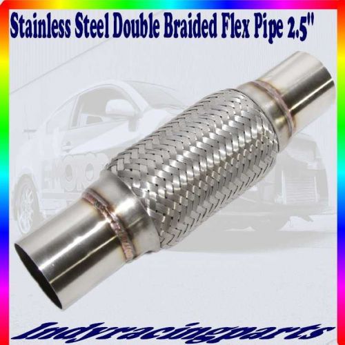 2 1/2" ss flex pipe straight piping connector heavy duty