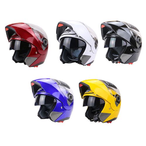 Double lenses motorcycle helmet motor bike full face anti-fog safety scooter jq