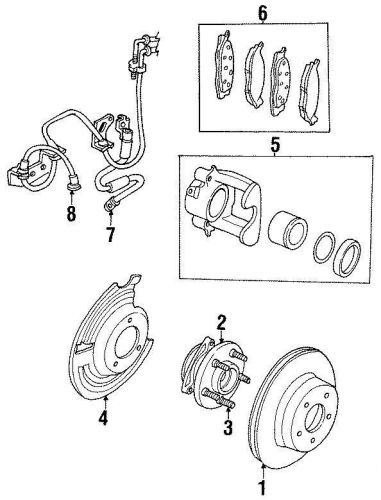 Chrysler oem jeep disc brake caliper 5252984 image 5