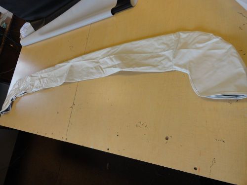 Bimini boot white vinyl with white zipper 87" x 7 7/8" marine boat