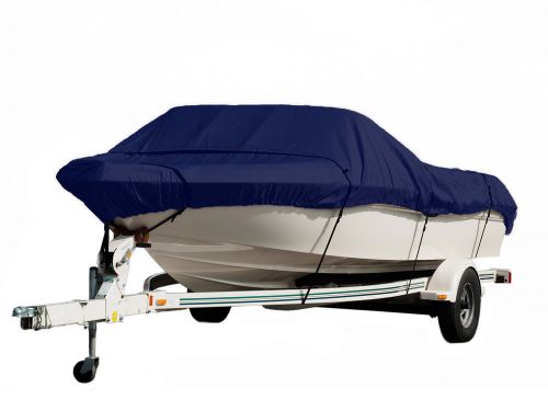 New komo boat cover, heavy duty, trailerable 20-22'- navy blue, free storage bag
