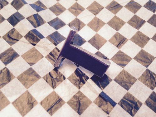 Triumph "t" letter badge w/back pins smooth tr 3 4 4a 250 spitfire herald oem