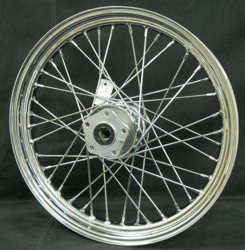 Chrome ultima 40 spoke front 19x2.50&#034; wheel for softail and fxdwg 1984-1999