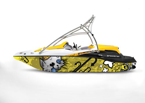 Ng graphic kit decal boat sportster sea doo speedster sport wrap beware cat