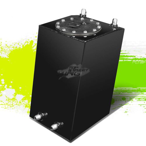 3 gallon lightweight black aluminum gas fuel cell tank+level sender 8"x8"x13"