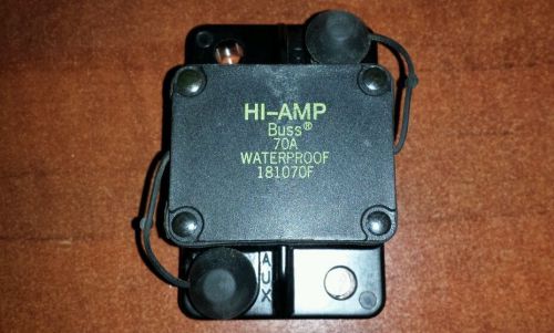 181070f buss hi-amp 70 amp   circuit  breaker waterproof auto reset new