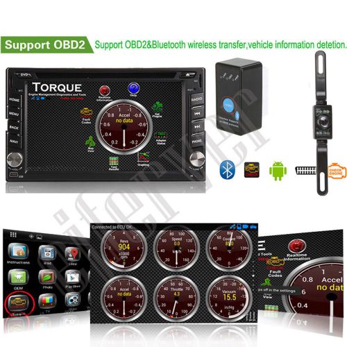 Andriod4.4.4 6.2" 2din car dvd player gps radio bt capacitive stereo+camera+obd2