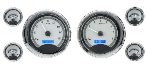 Dakota digital universal 6 round gauges vhx analog dash system bezels vhx-1024