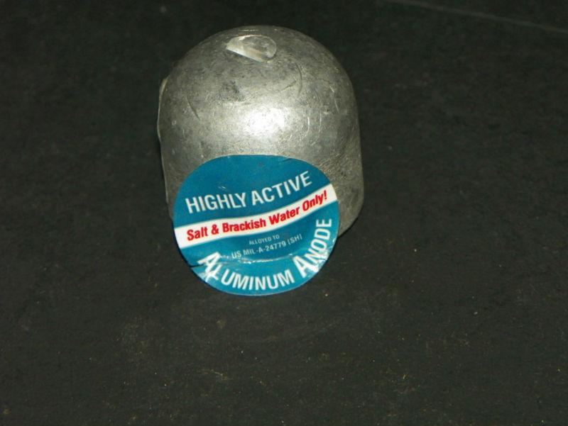 Aluminum outdrive anode mercury mercruiser 18-6015 55989a3, q9 bolt head button