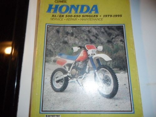 Clymer xl/xr 500-650 singles 1979-1995 owners workshop manual (#m339)