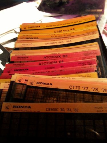 Honda xr200, microfiche parts diagrams, manuals - 1980 -'83