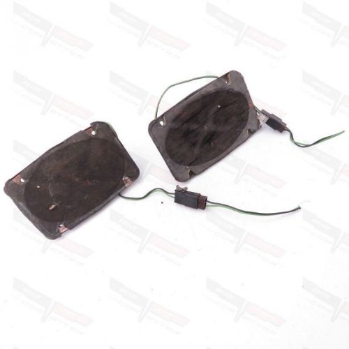 Corvette oem radio front dashboard 4&#034; x 6&#034; speaker pair cores w/ plugs 1970-1977