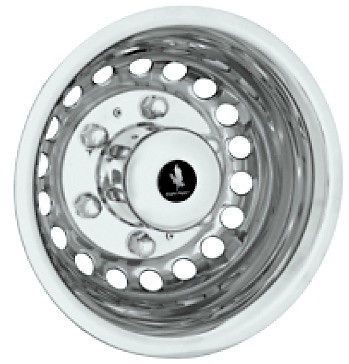 Sprinter van 16" one rear wheel simulator wheel cover hub cap stainless liner