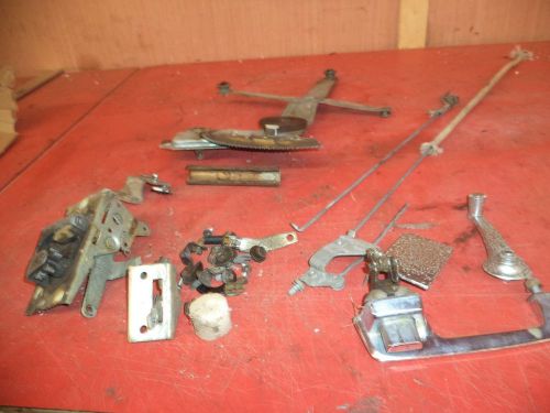 1966 mopar dodge polara 4 door drivers  side rear door &amp; window hardware