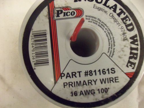 Primary wire, red, insulated. 16 awg