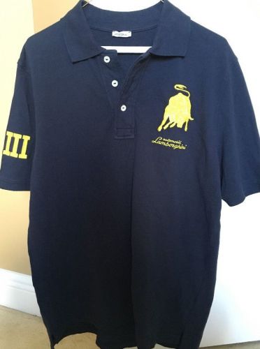 Lamborghini men's navy polo xl genuine